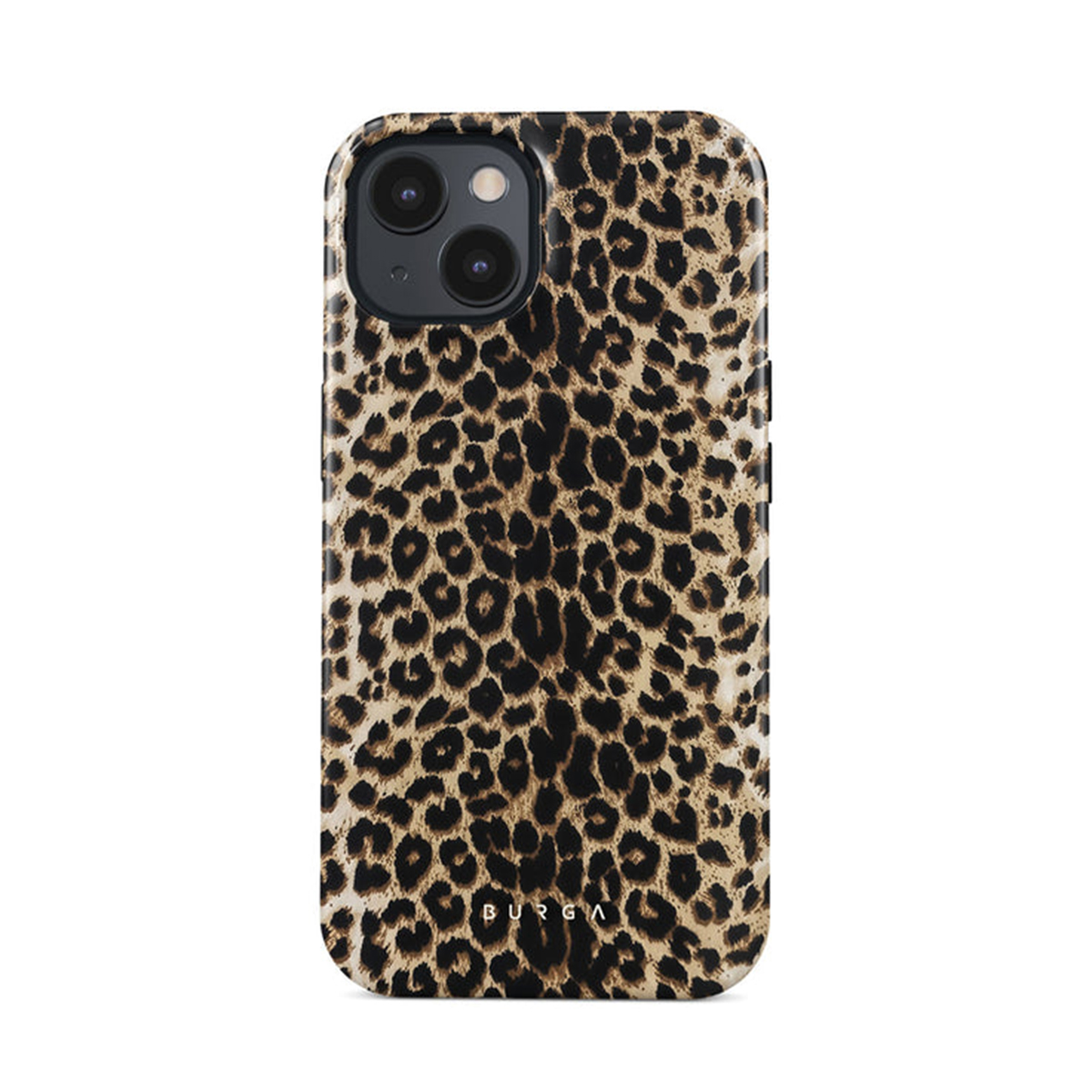 Een telefoonhoesje met een luipaardprint.