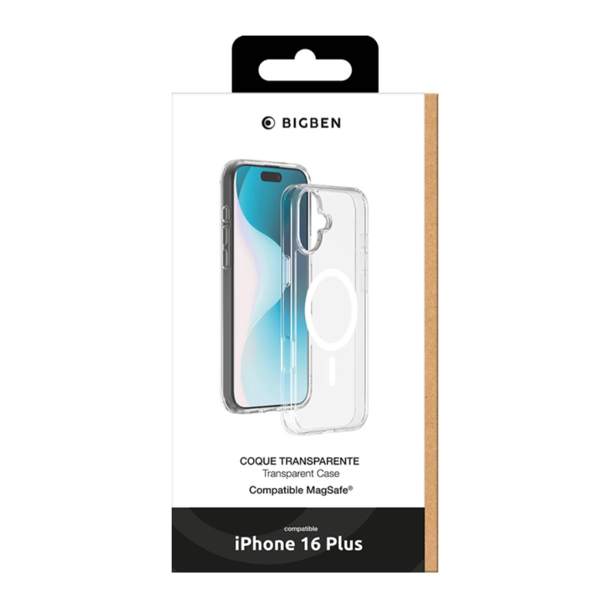 Confezione di custodie per telefono con custodie trasparenti. Per iPhone 16 Plus.
