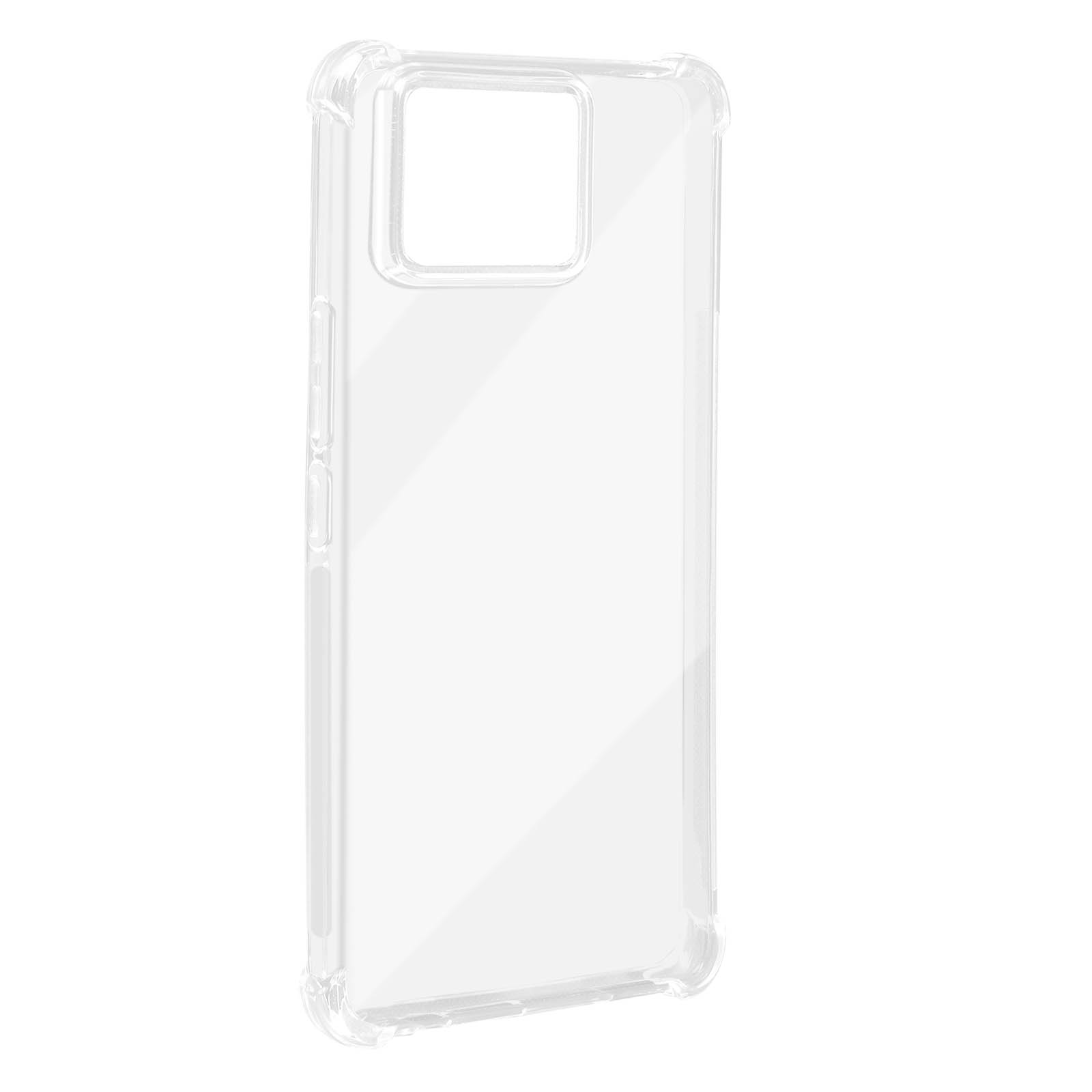 Funda transparente para teléfono. Forma rectangular. Transparente y sencilla.