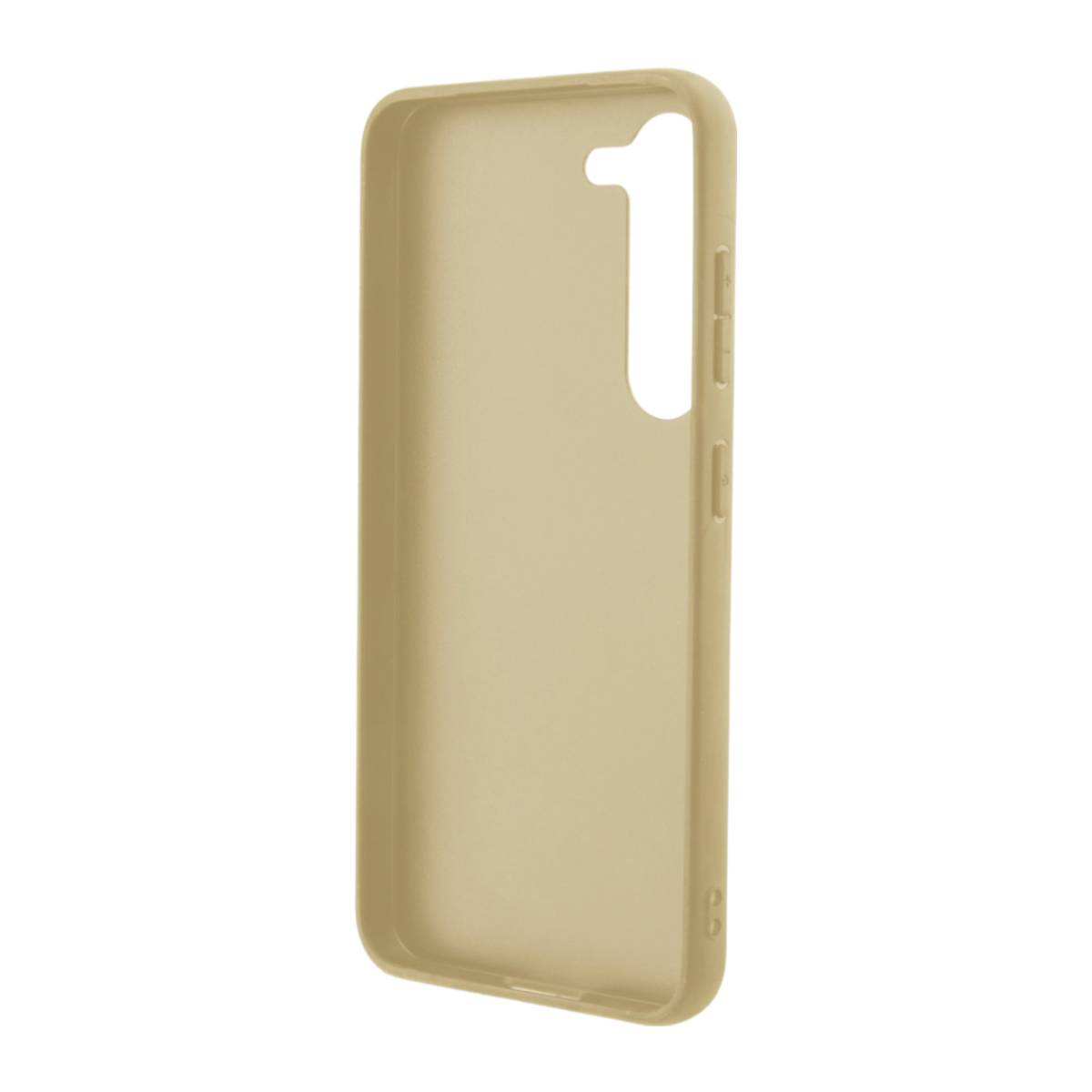 Handyhülle. Es ist eine einfarbige, beige Farbe. Es ist ein einfaches Design, keine weiteren Details oder Merkmale vorhanden.