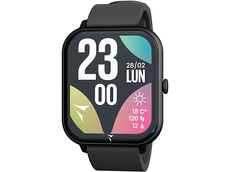 TECHMADE Glow Smart Watch Silicone, Schwarz