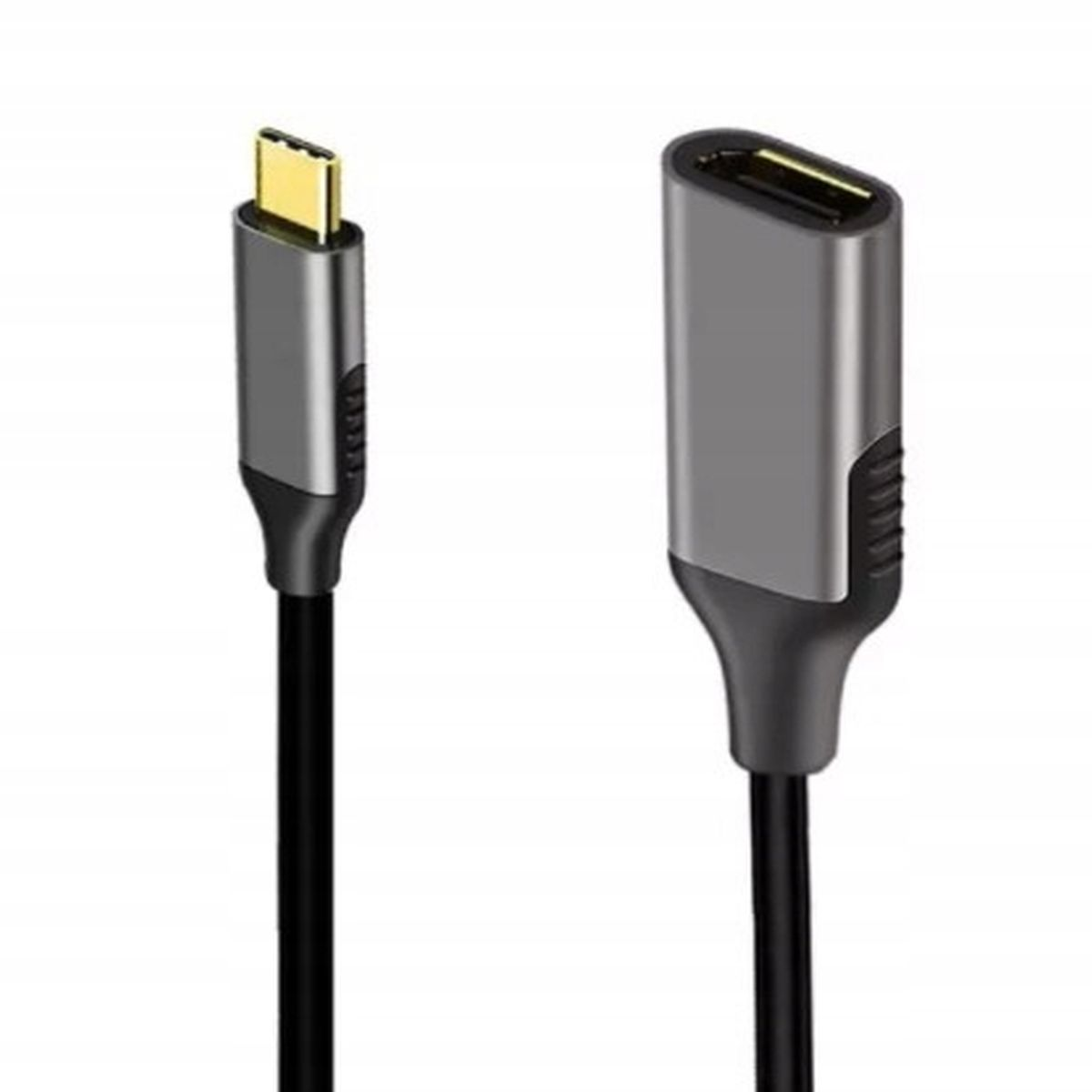 Zwei USB-Kabel: Ein USB-C-zu-USB und ein USB-C-zu-USB-C. Beide sind schwarz mit silbernen Enden.