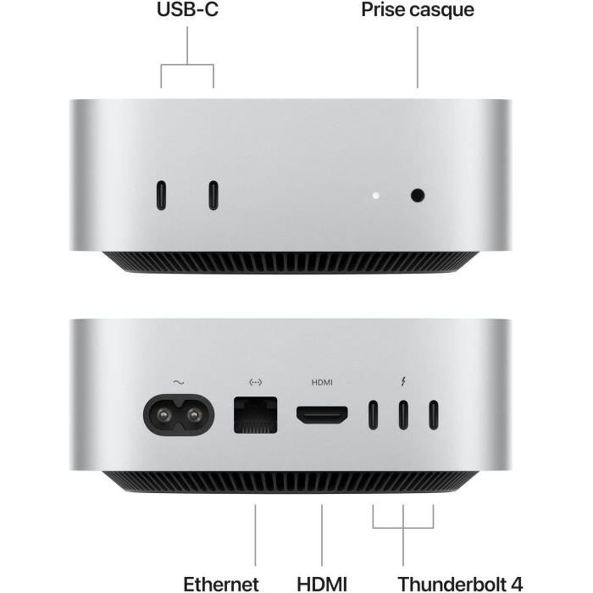 Mini PC APPLE Mac mini (M4, 2024) Mac mini Srebrny | MediaMarkt