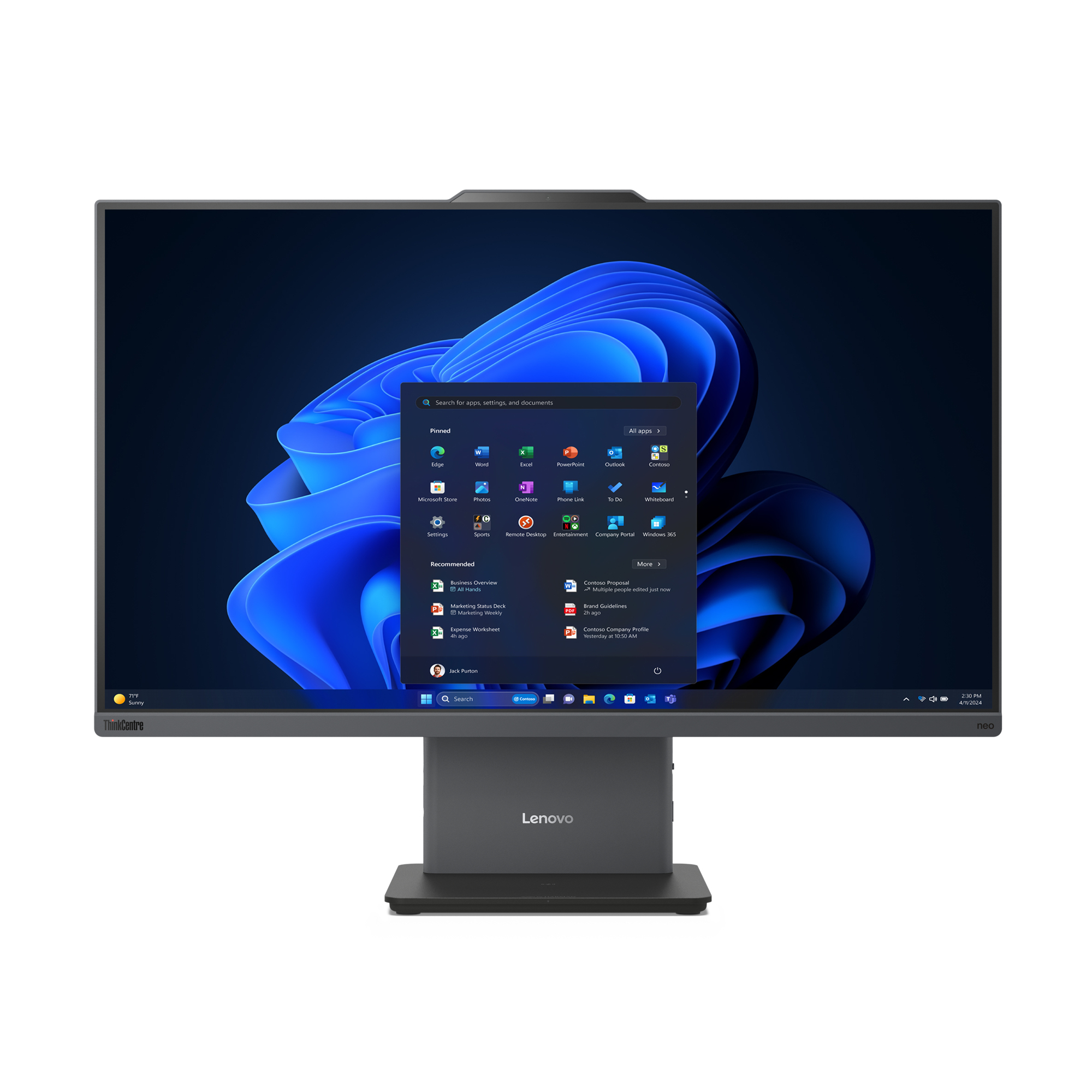 LENOVO ThinkCentre Neo 50A Intel Core i5-13420H 16 GB 512 GB 27 inç İşletim Sistemi Bulunmuyor All In One Bilgisayar Gri