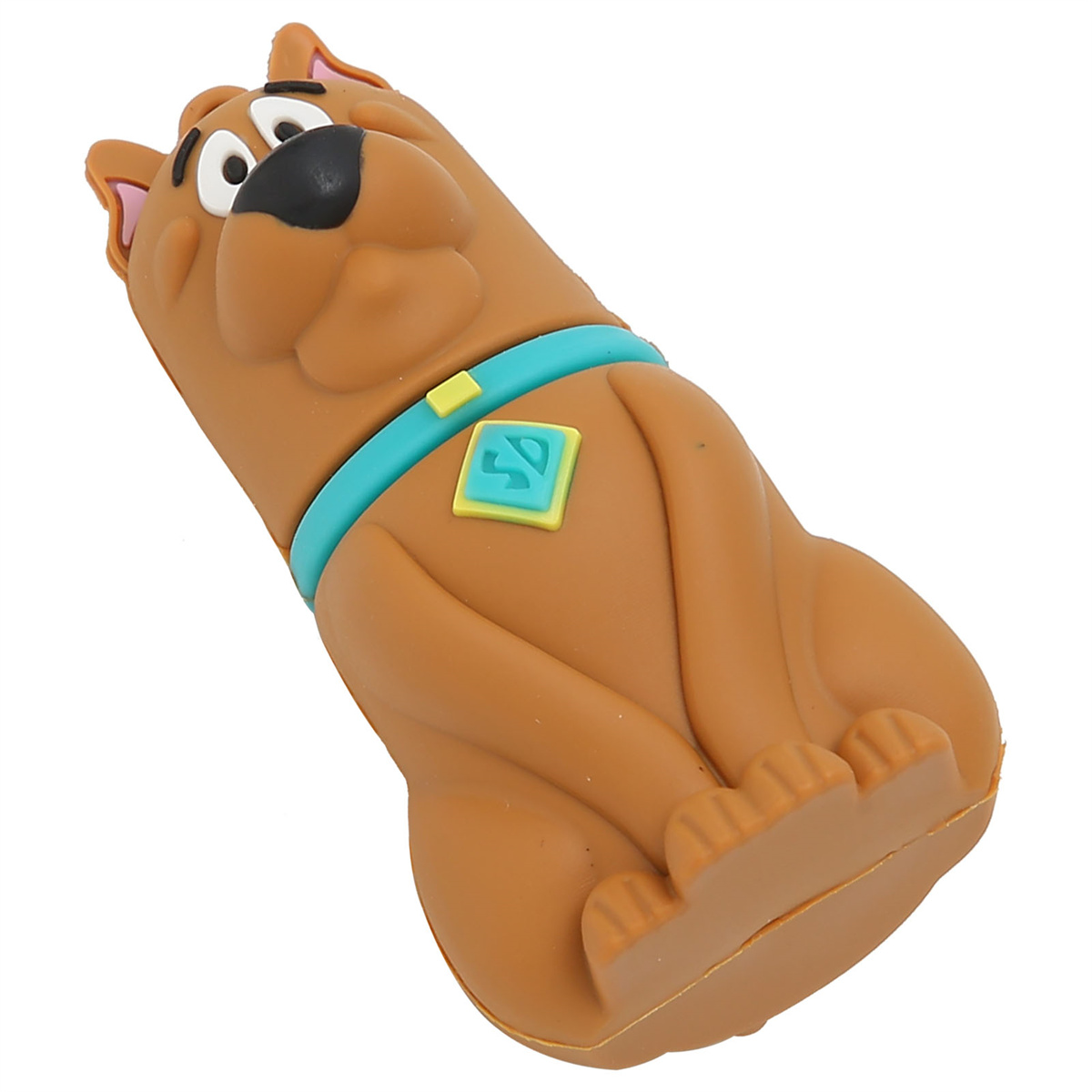 Scooby Doo USB-Stick in Form der Figur, braun und blau.