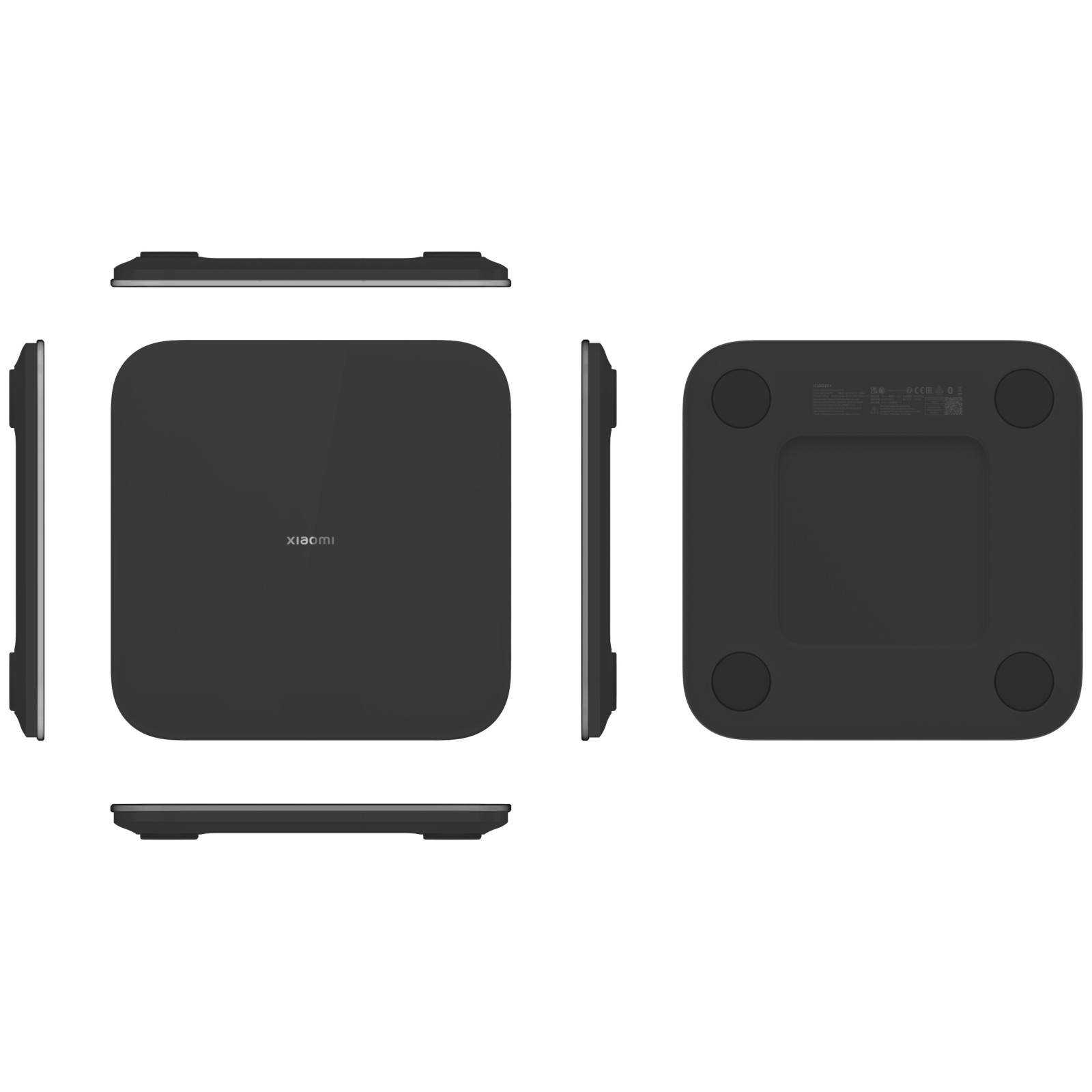 Wiele widoków czarnego kwadratowego obiektu.