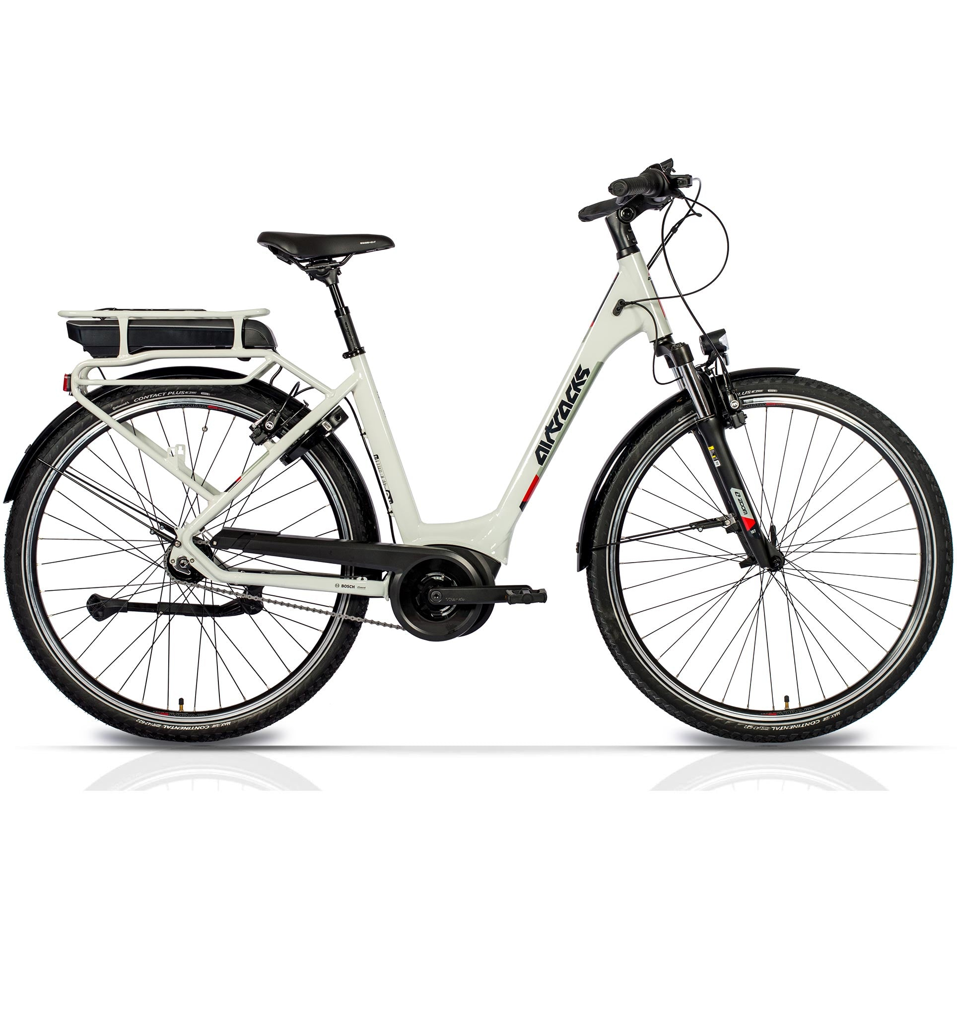 AIRTRACKS 28 Zoll E-Bike City Fahrrad V-Tron RACK BOSCH Citybike  (Laufradgre: 28 Zoll, Rahmenhhe: 50 cm, Damen-Rad, Weiss) | MediaMarkt