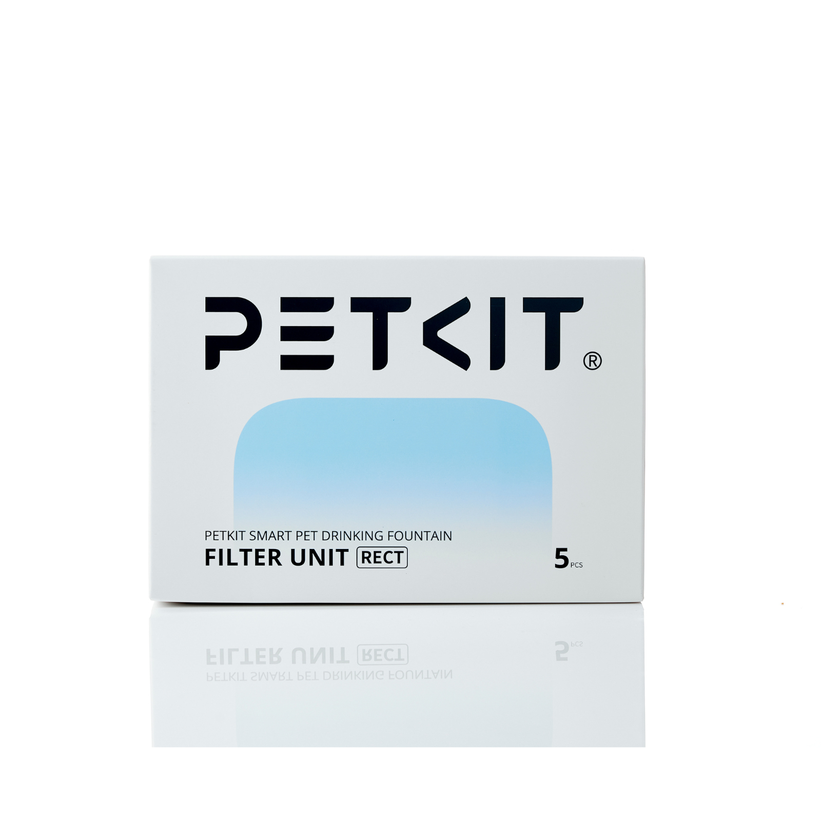 Scatola bianca con il logo PETKIT, su cui è scritto PETKIT SMART PET DRINKING FOUNTAIN.