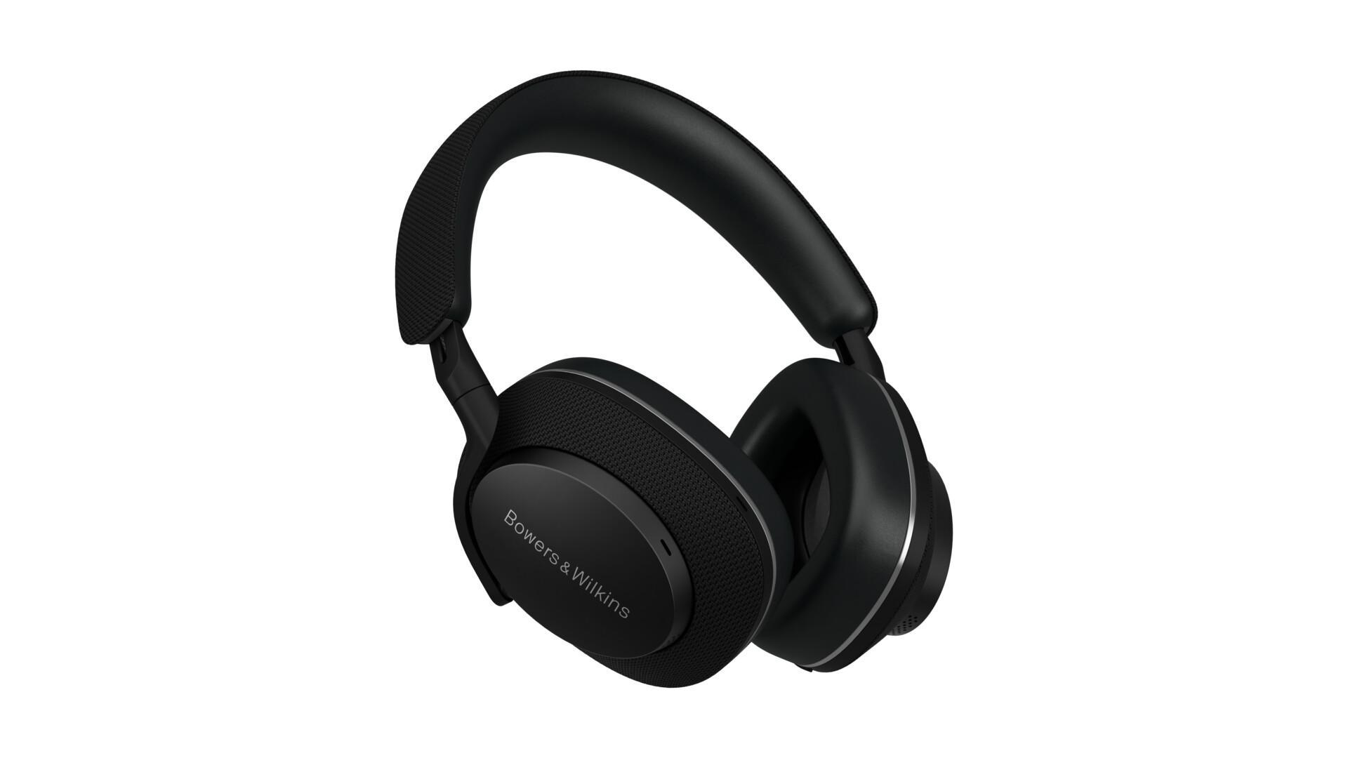 Cuffie Bowers & Wilkins nere su sfondo bianco.