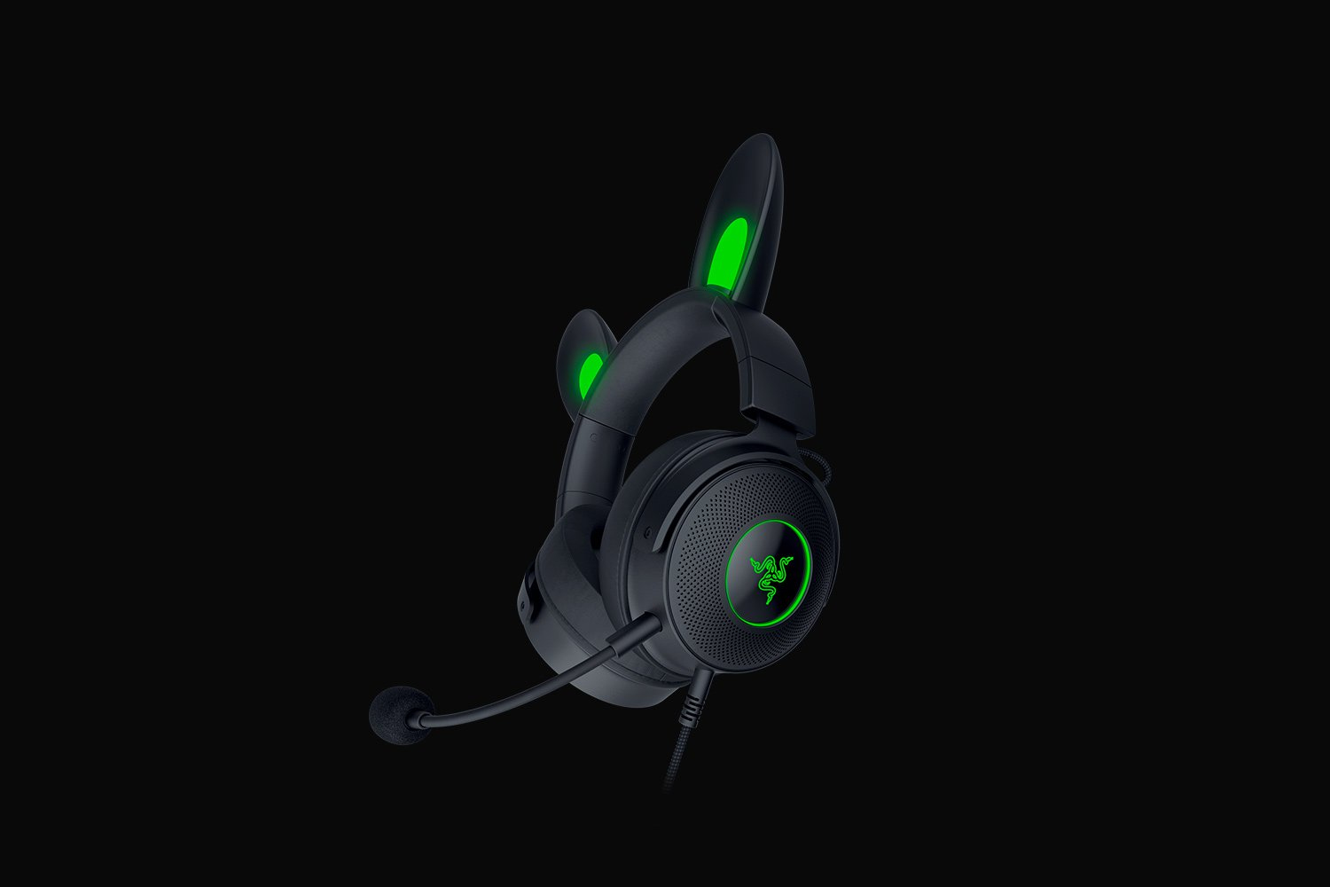 RAZER RZ04-04510100-R3M1 KRAKEN KITTY PRO BLACK, Over-ear Gaming Headset Schwarz