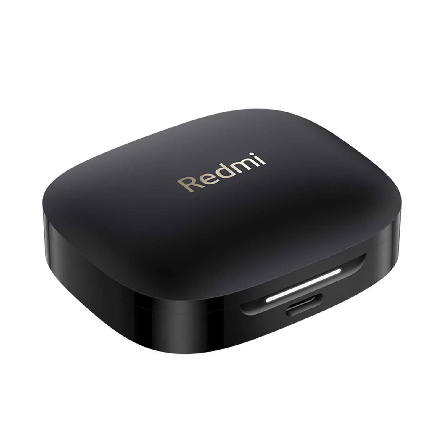 Zwarte Redmi oordopjes oplaadcase.