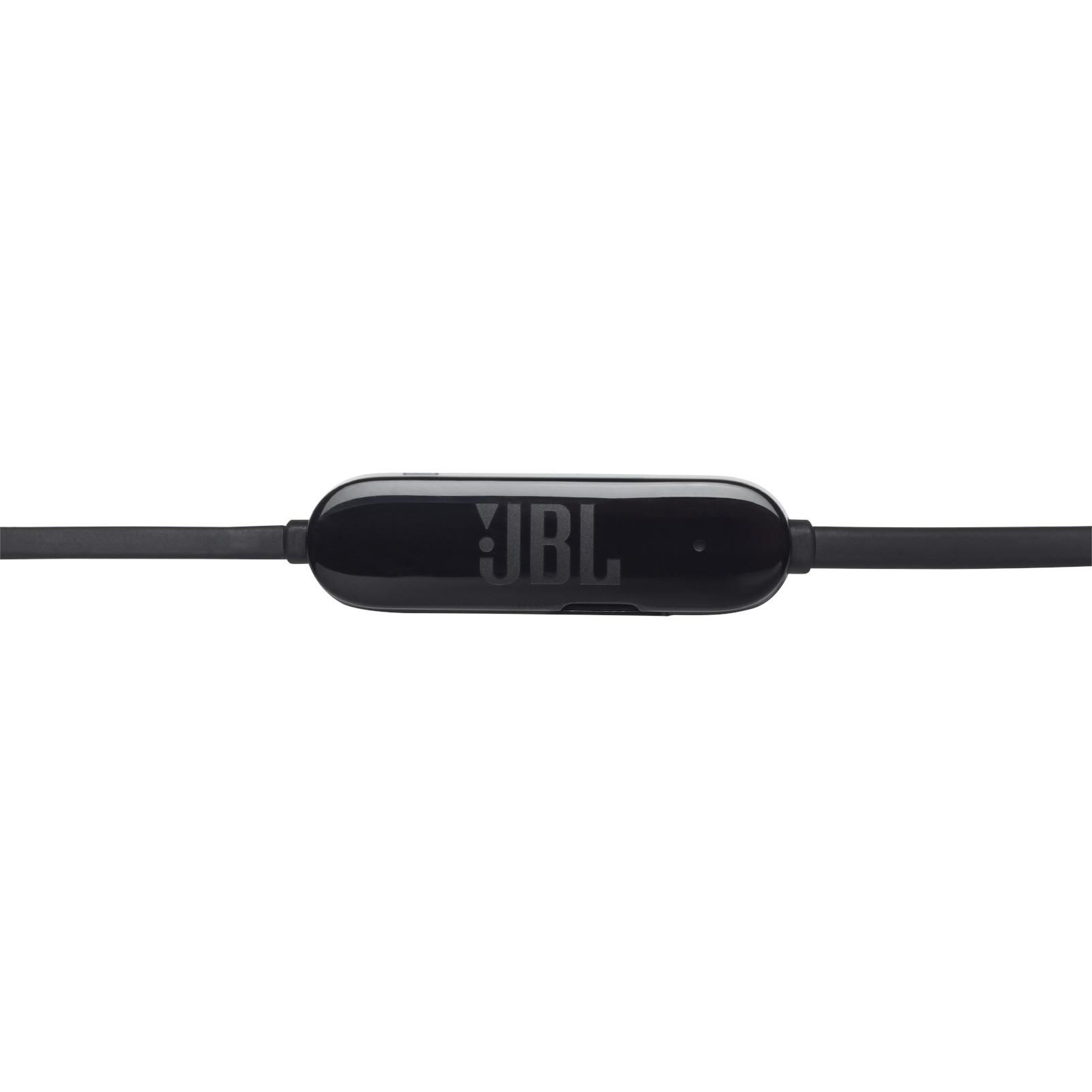 Controllo in linea nero su un cavo nero. Logo JBL visibile.