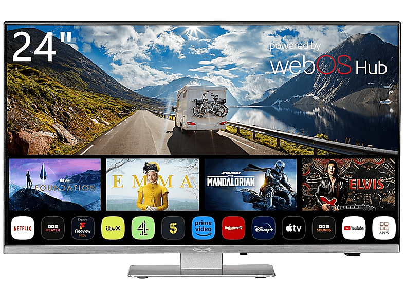 REFLEXION LDDX24iBT Fernseher (Flat, 24 Zoll / 60,96 cm, Full-HD, SMART TV, webOS Hub)