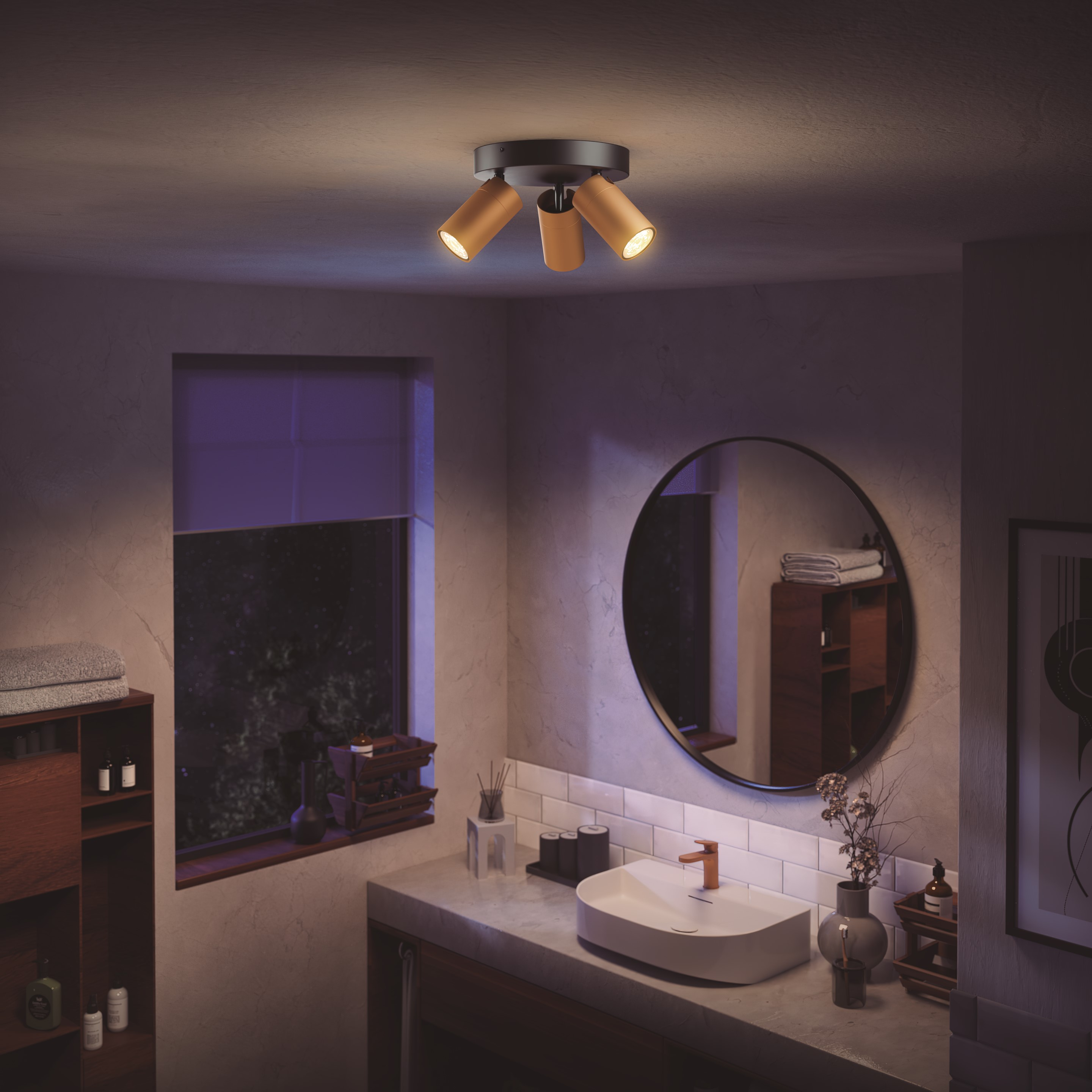 Philips Idris opbouwspot 2×5 W IP44 brons kopen? Opbouwspots