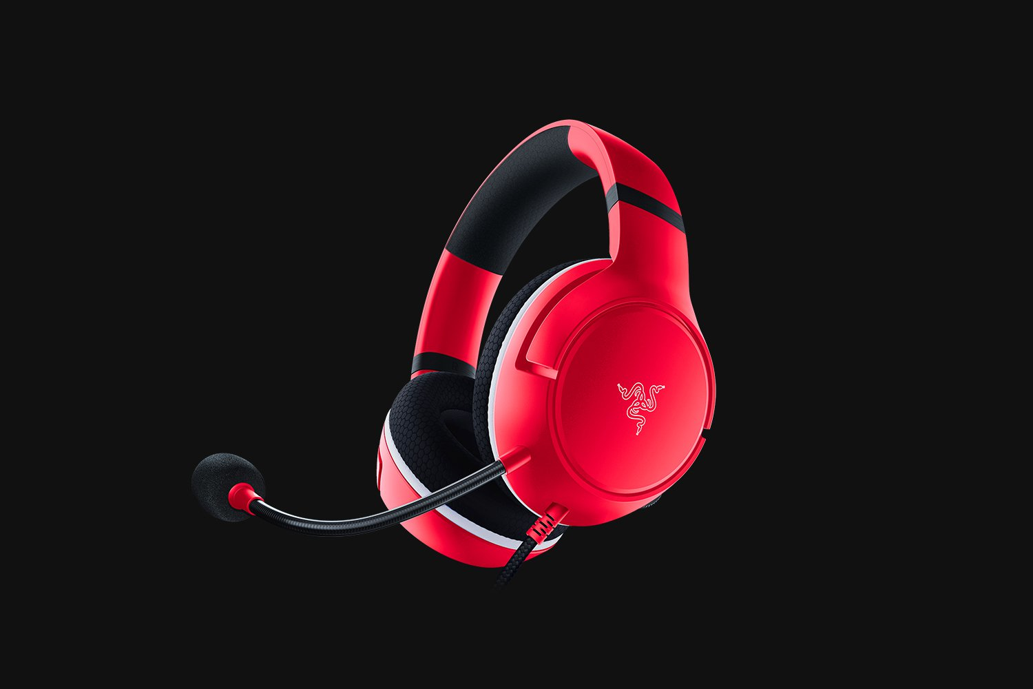 RAZER RZ04-03970500-R3M1 KAIRA X - PULSE RED, Over-ear Gaming Headset Rot