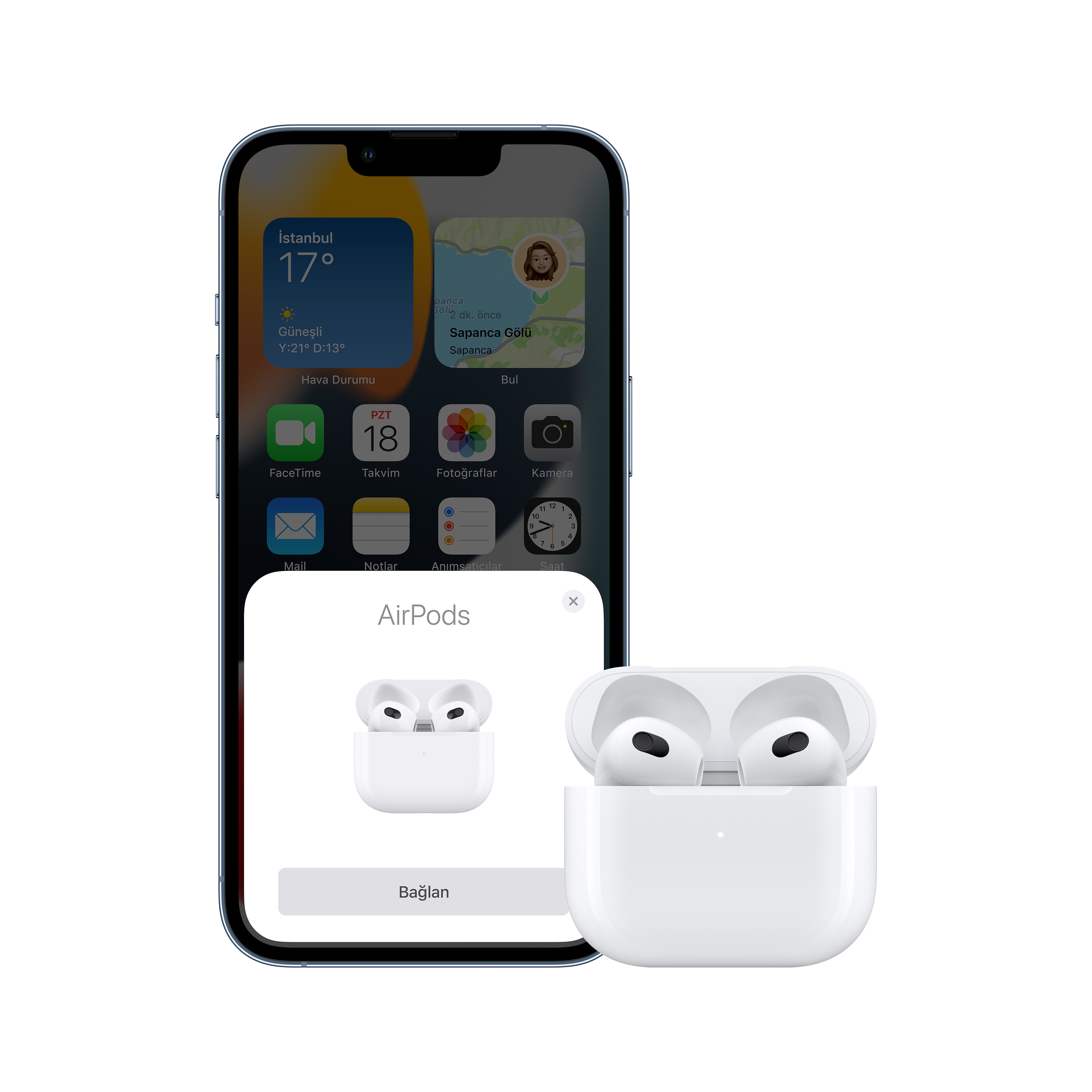 Słuchawki bezprzewodowe APPLE AirPods (3rd generation) Biały