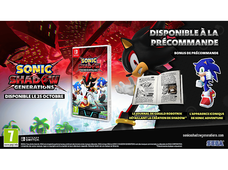 SEGA Sonic x Shadow Generations (Nintendo Switch) Computerspel