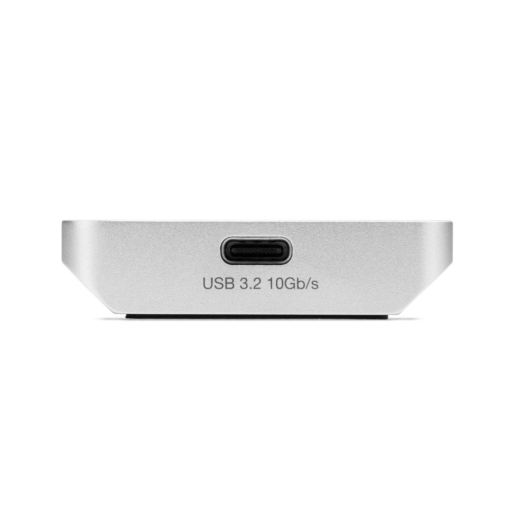 Hub USB 3.2 10Gb/s argento con porta USB-C. Testo 'USB 3.2 10Gb/s' visibile.