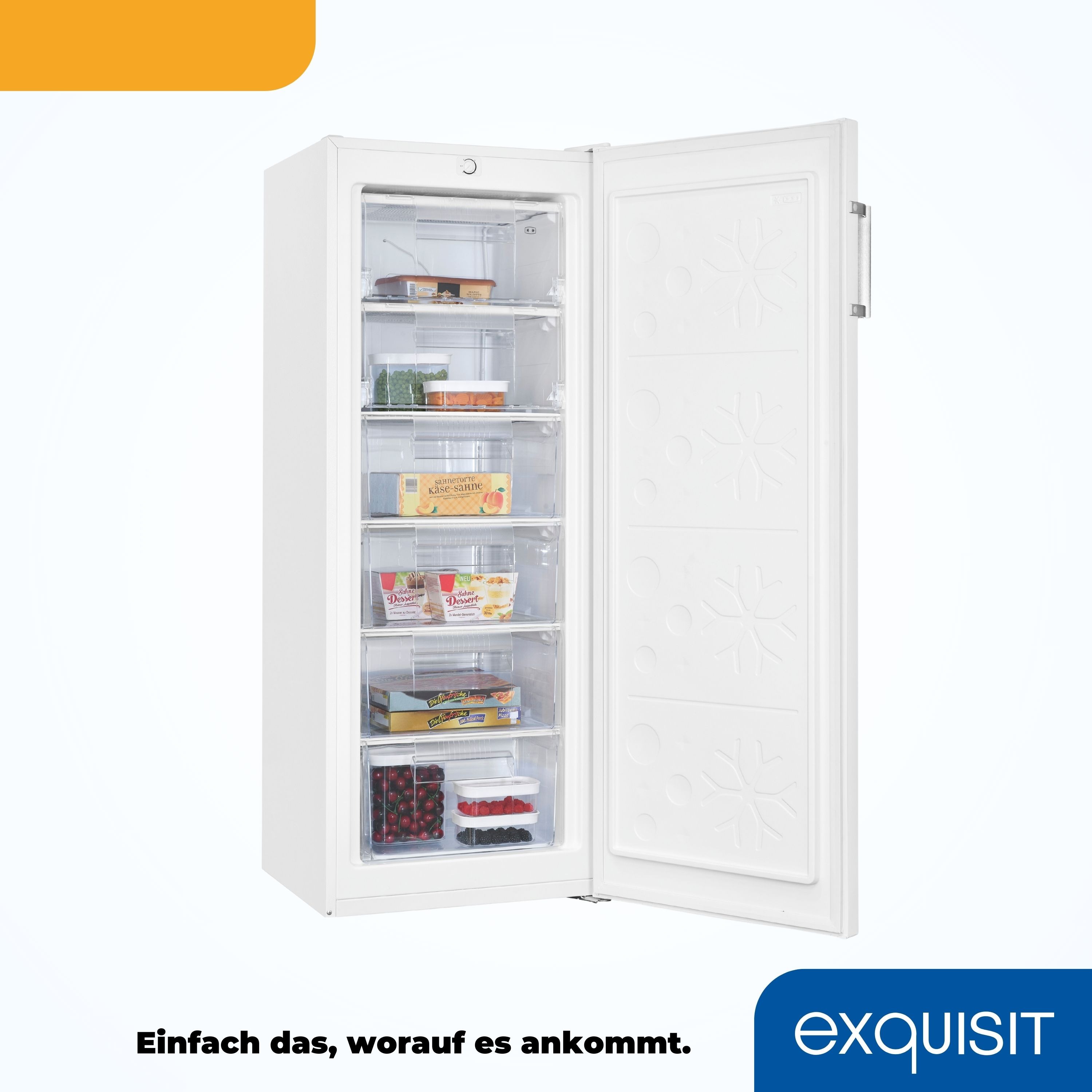 Eine weiße Waschmaschine mit Digitalanzeige, mit Text in mehreren Sprachen.