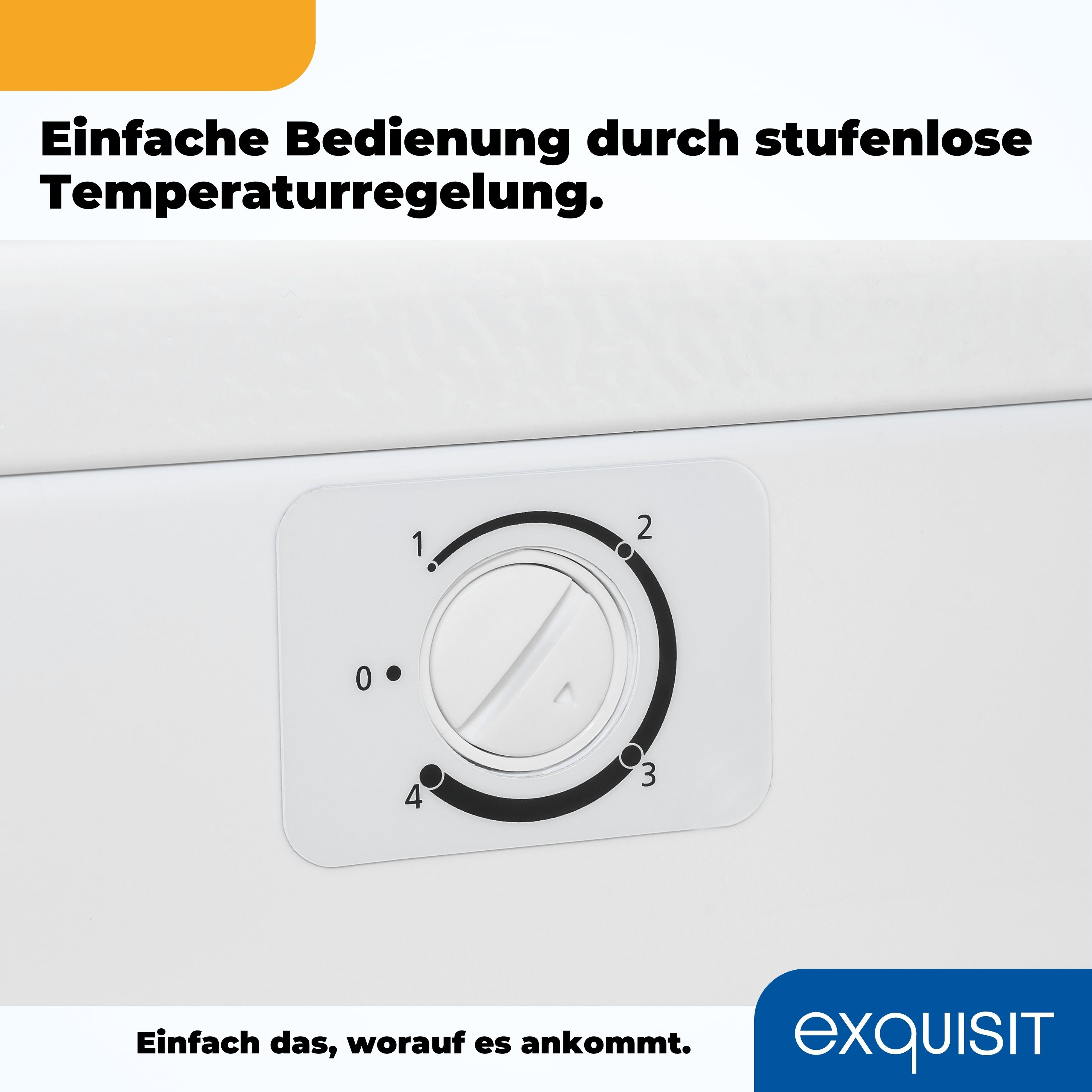 Nahaufnahme eines weißen Zifferblatts mit Zahlen und Text, eine weiße Oberfläche.