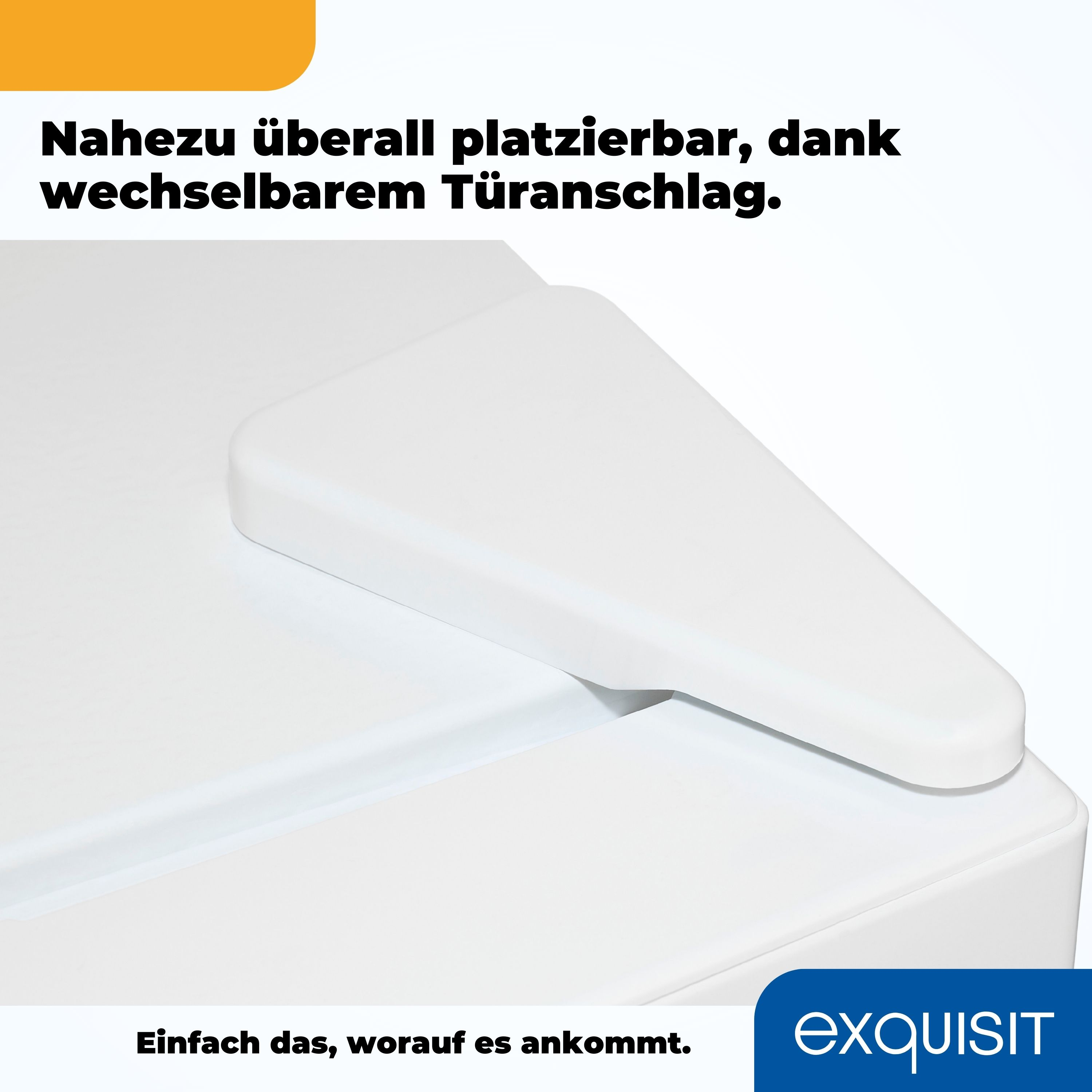 Nahaufnahme einer weißen Oberfläche mit weißem Griff und gelbem Etikett.