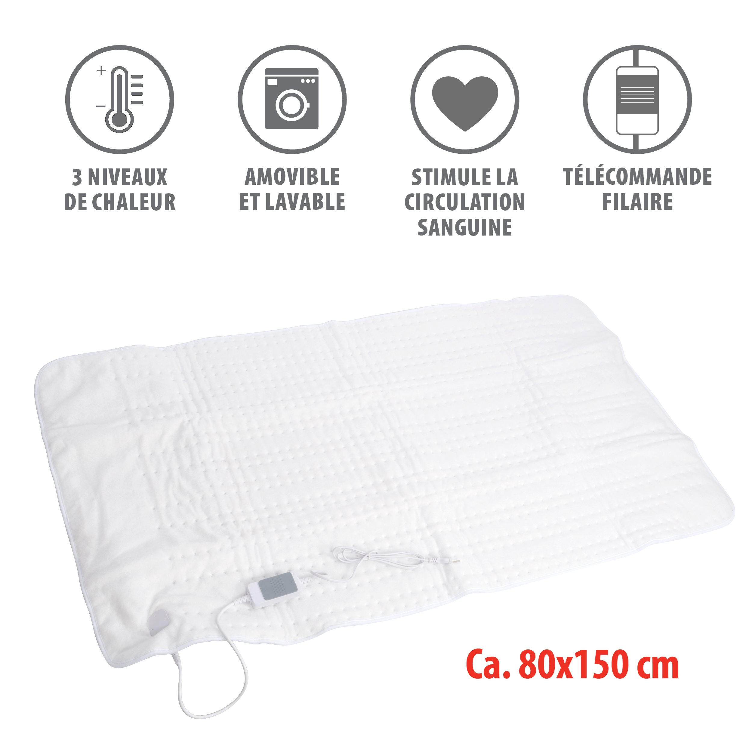 ALPINA MEMIHO11370/0041 Couverture électrique Blanc