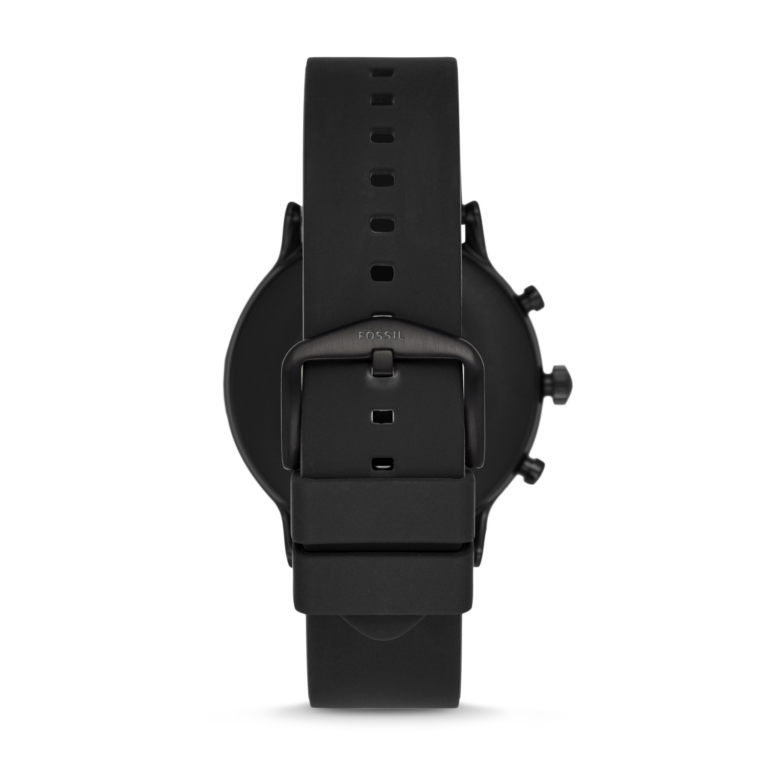 FOSSIL FTW4025 BLACK SILICON Smartwatch Edelstahl Silikon