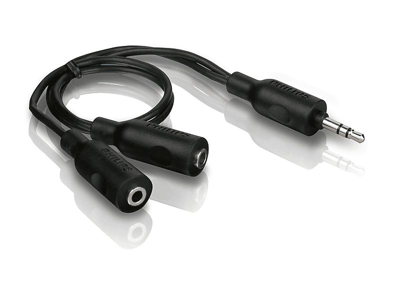PHILIPS SWA2151W/10 3.5mm Kulaklık Çoklayıcı Splitter Adaptör 1 Erkek 2 Dişi Ses Dönüştürücü Y Kablo