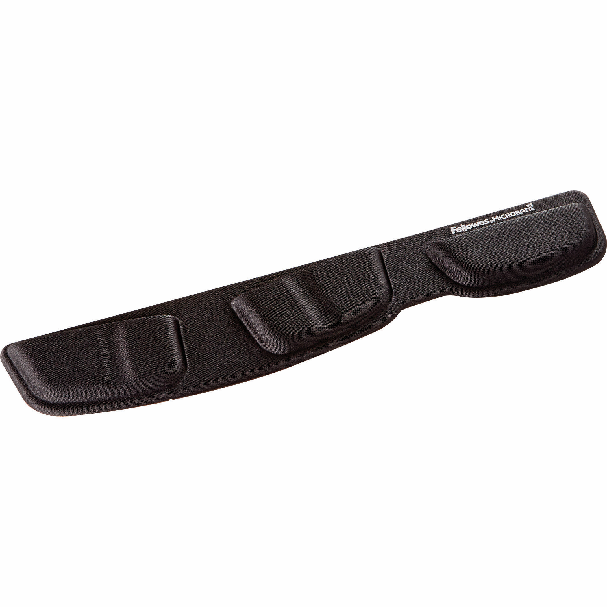 Schwarze Handballenauflage auf weißem Hintergrund. Ergonomisches Design.