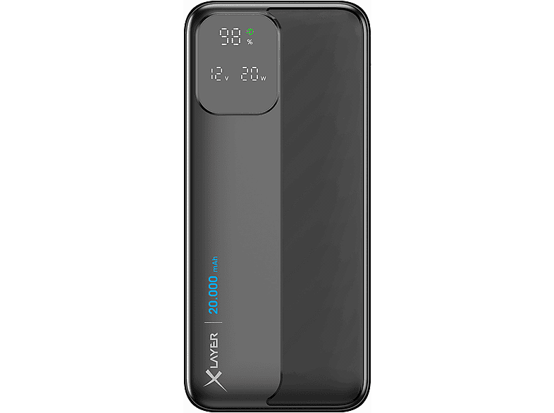 XLAYER Rapid 20.000 mAh schwarz Powerbank 20000 mAh schwarz
