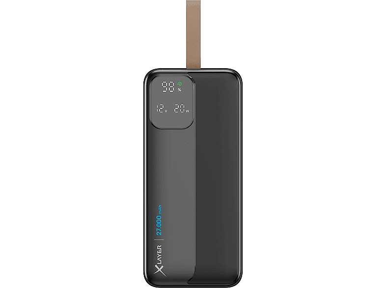 XLAYER Rapid 27.000 mAh schwarz Powerbank 27000 mAh schwarz