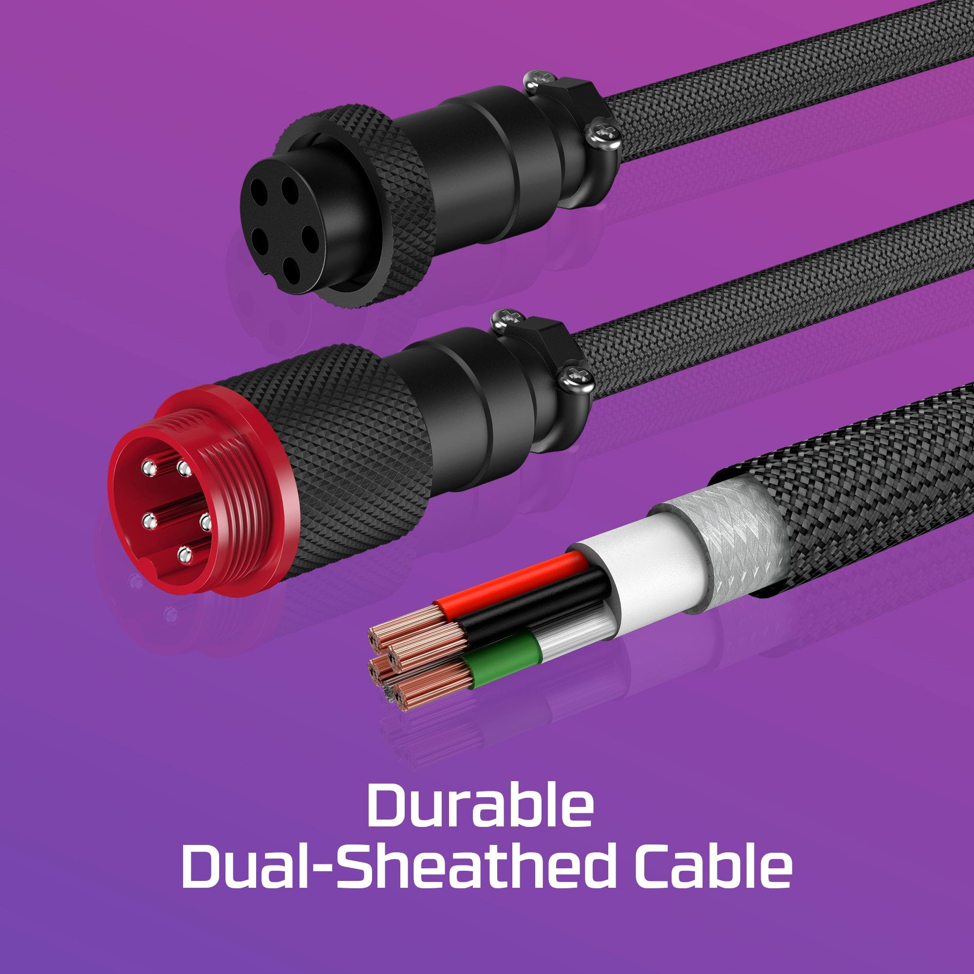 CAVO HYPERX Cavo a spirale  Compatibile con la maggior parte delle tastiere USB-C  Grigio