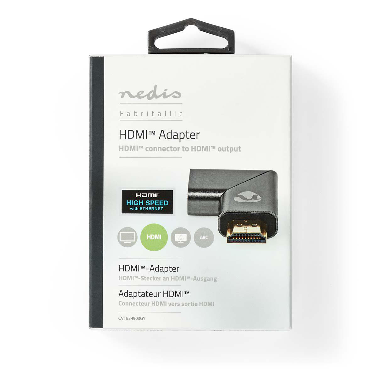 HDMI-Adapter in einer Box mit HDMI-Logo und Text.