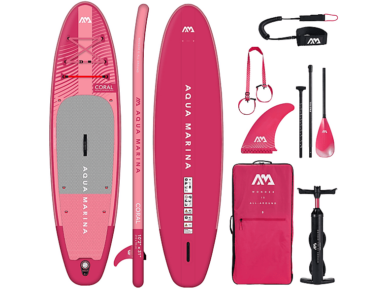 AQUA MARINA Coral Stand Up Paddle, Rosa | MediaMarkt
