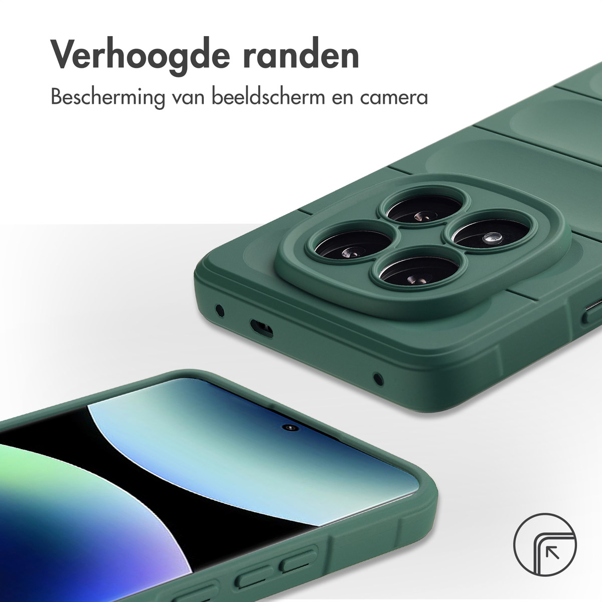 Custodia Business Xiaomi Redmi Note 14 Pro Plus Blu Effetto Pelle