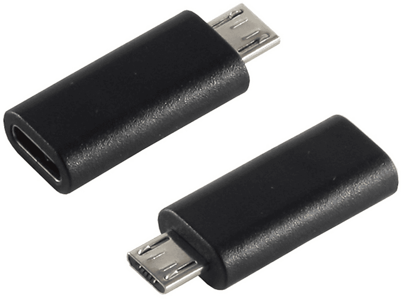 S/CONN Adapter USB 2.0 MicroB Stecker auf USB 3.1C Buchse USB Adapter ...