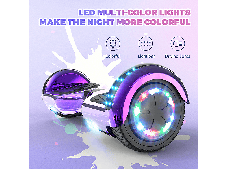 Hoverboard | Hoverboard JD5/6, Con altavoz Bluetooth y luz LED