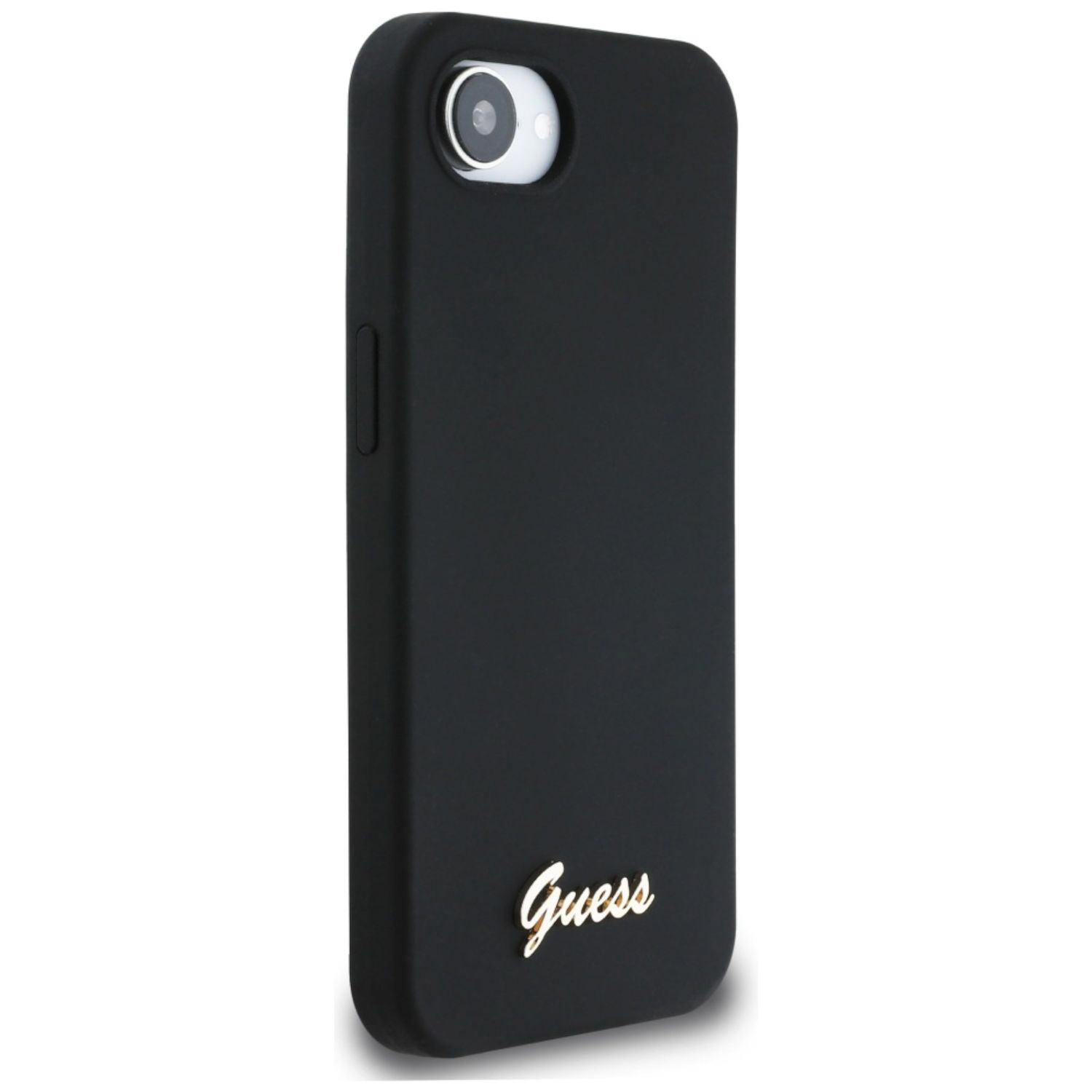 Custodia per telefono Guess nera con logo.
