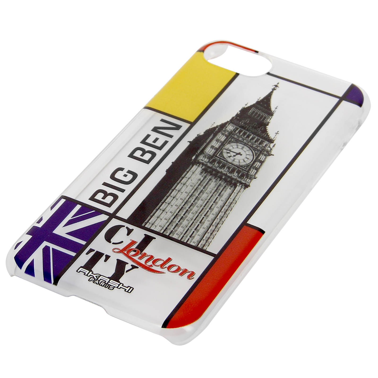 Custodia per iPhone con design a tema Big Ben e Londra.