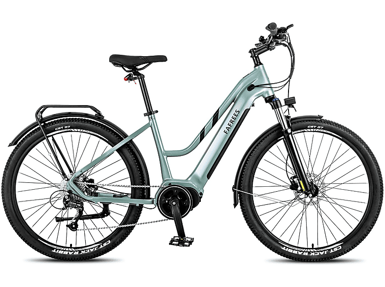 FAFREES FM8 Mountainbike (Laufradgröße: 27,5 Zoll, Rahmenhöhe: 112 cm, Unisex-Rad, 522 Wh, Grün)