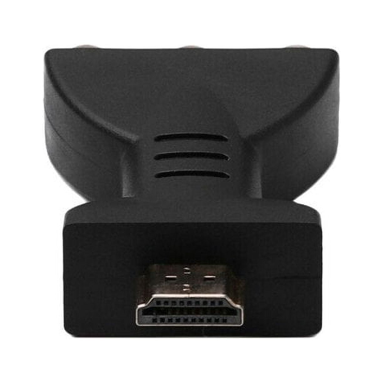 Ein schwarzer HDMI-Adapter mit einem HDMI-Stecker.