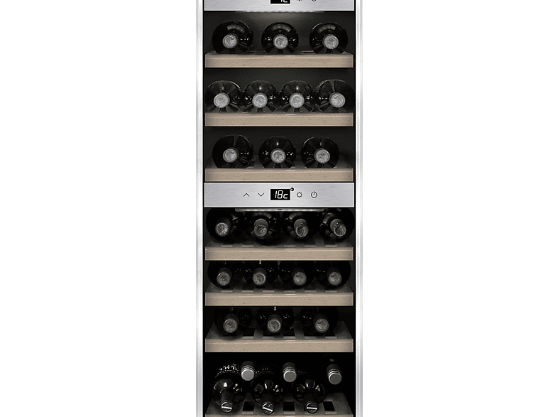 CASO DESIGN CASO WineComfort 380 Smart Weintemperierschrank (EEK G, silber)
