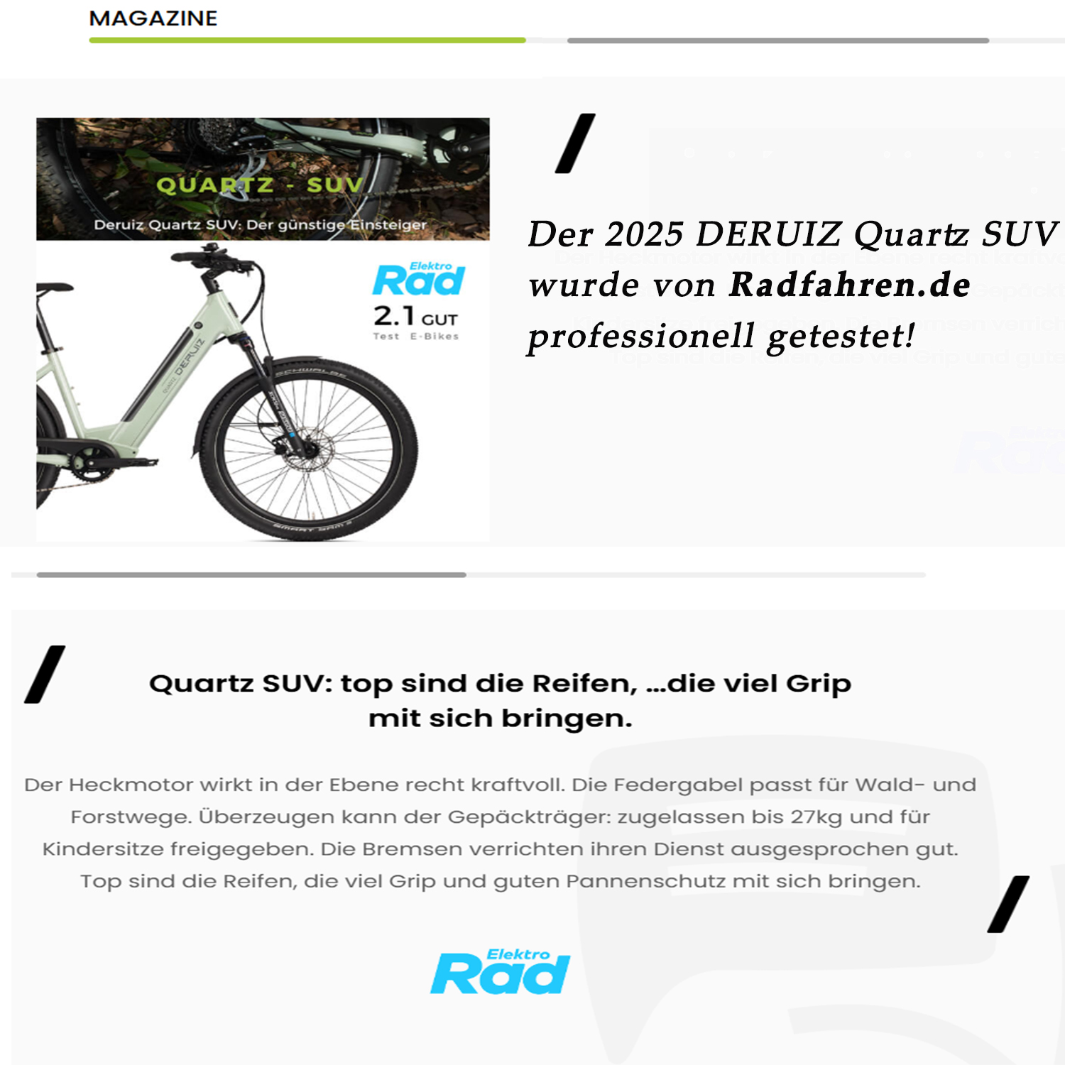 Bild mit Text über ein Auto, das ein Auto zeigt, und Text, vor weißem Hintergrund.