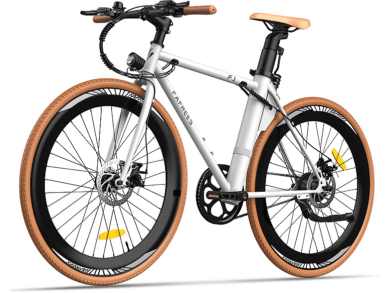 FAFREES F1 Citybike (Laufradgröße: 28 Zoll, Herren-Rad, 360 Wh, Weiß)