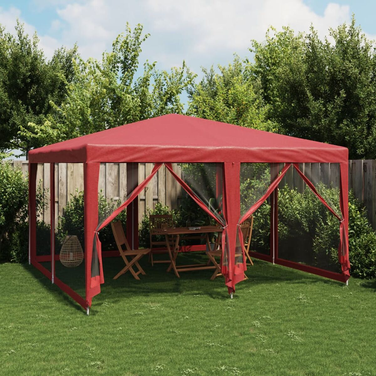 Tetto Tenda Da Giardino VidaXL - 2x2 M, Oxford 600D PVC, Resistenti UV E Acqua, Colori Vari - Foto 4