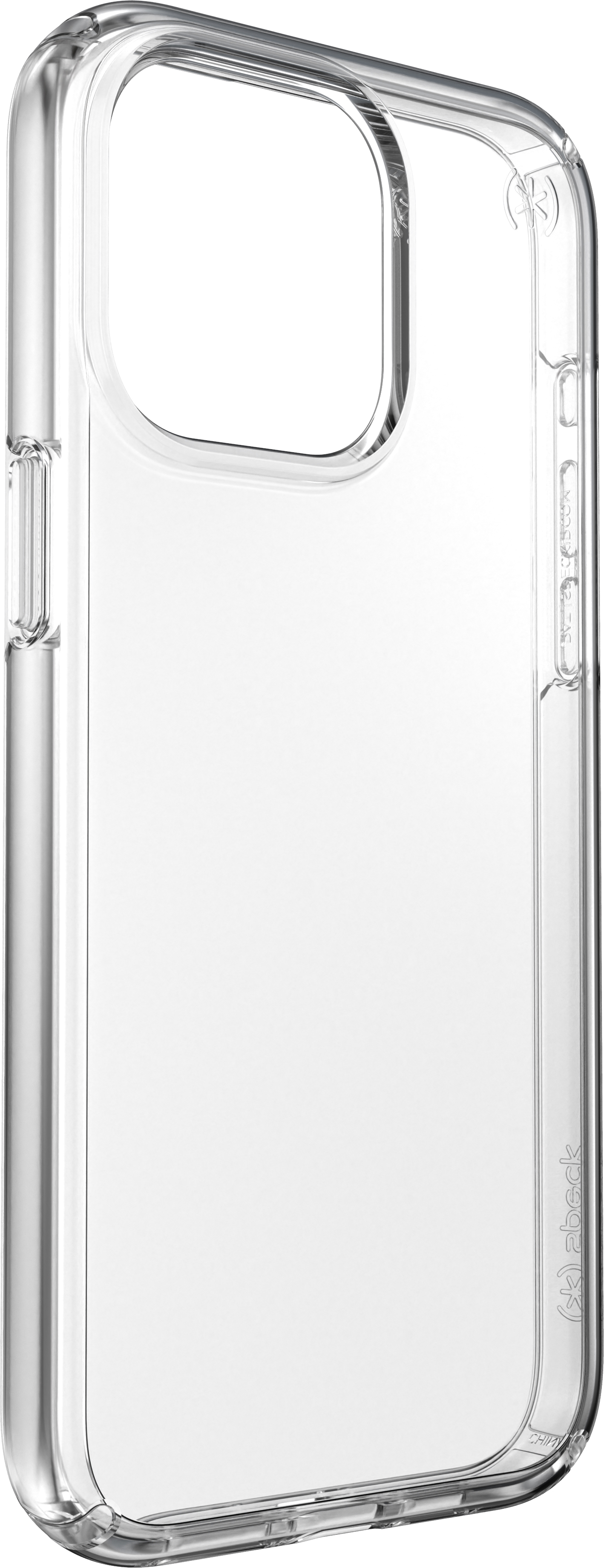 Een doorzichtige telefoonhoes, met zijdetails.
