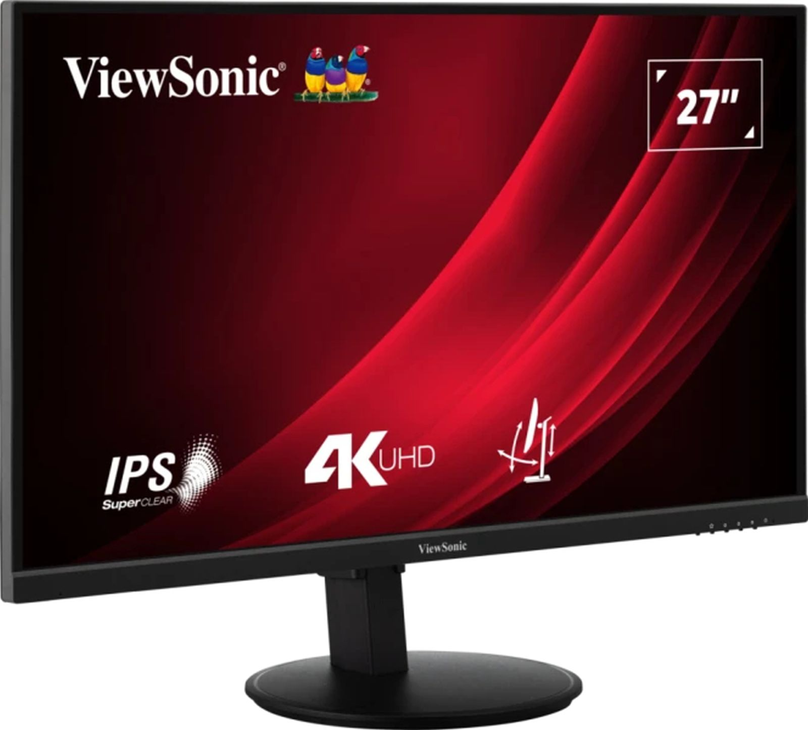 Monitor ViewSonic 27 cali z IPS i 4K UHD.