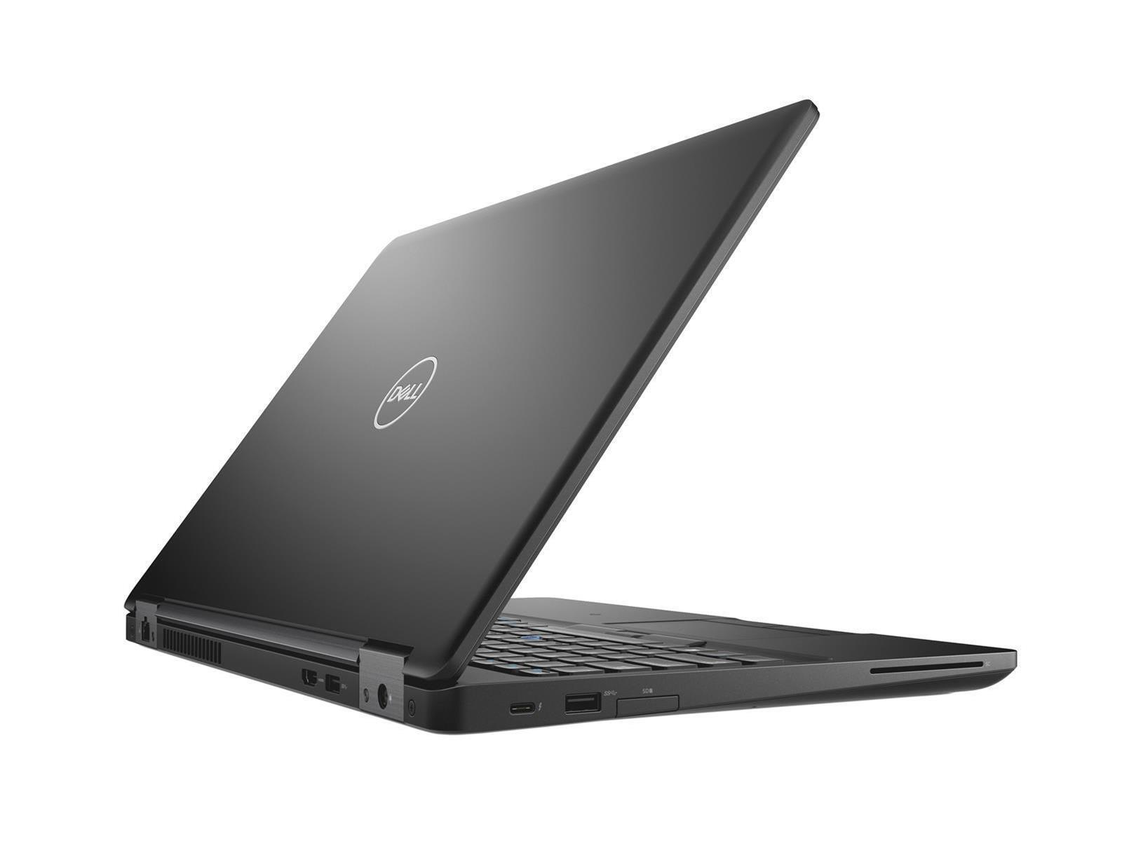 Schwarzer Laptop mit leicht geöffnetem Deckel, Tastatur und Bildschirm zeigend. Weißer Hintergrund.