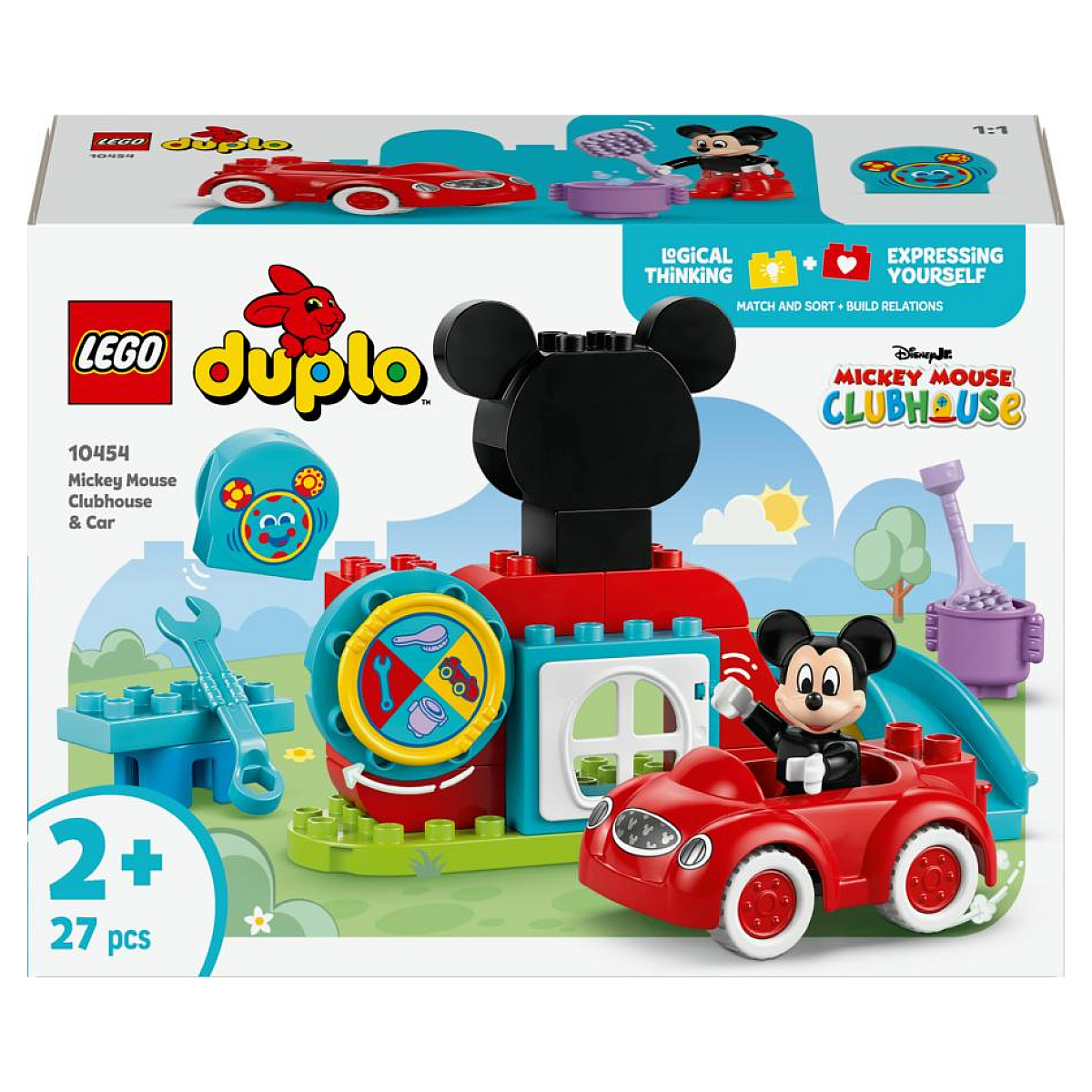 LEGO DUPLO® Disney Mickey Fare’nin Kulüp Evi ve Arabası 10454
