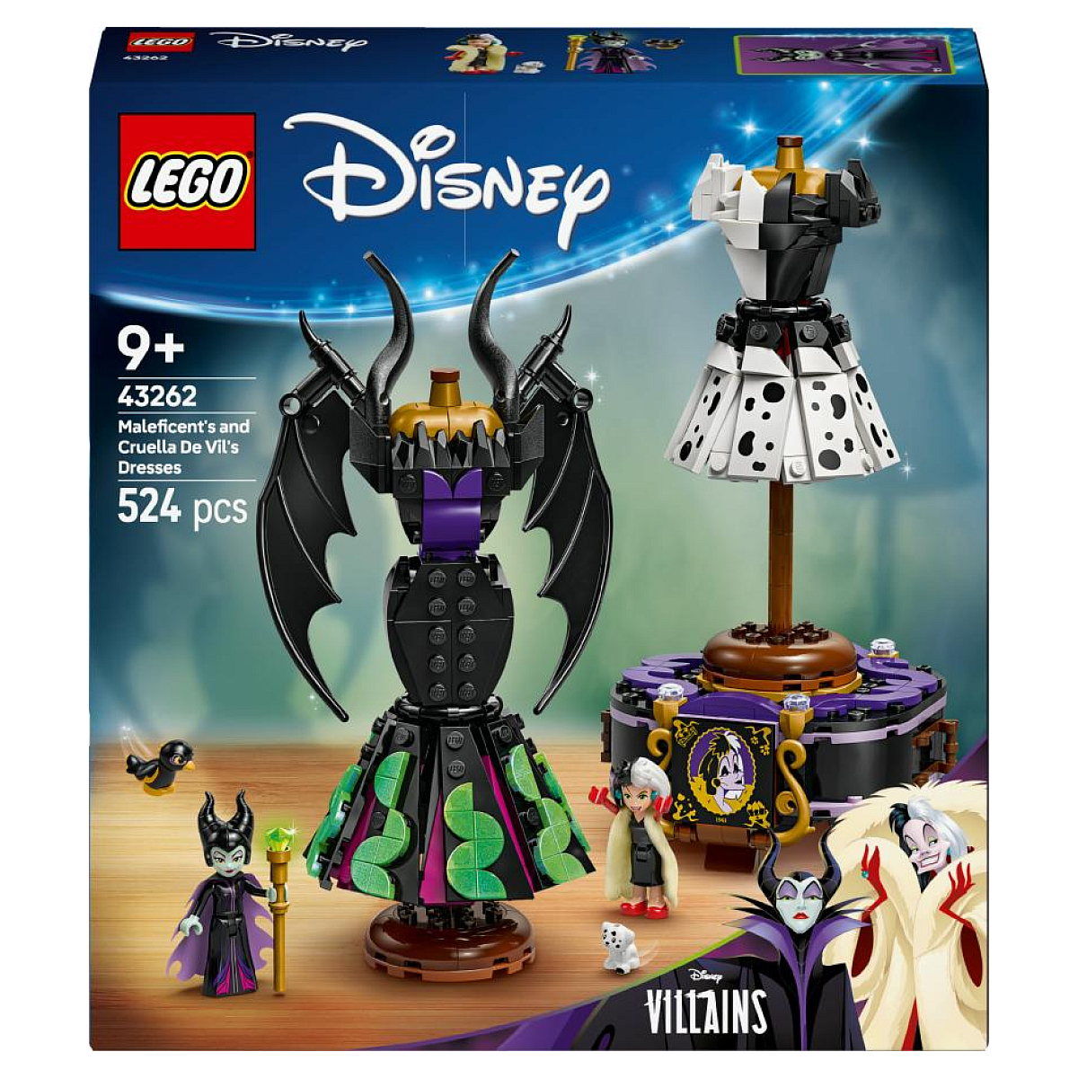 LEGO Malefiz'in ve Cruella De Vil'in Elbiseleri 43262